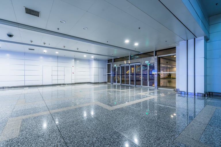 Lobby, Empty, Office, airport
