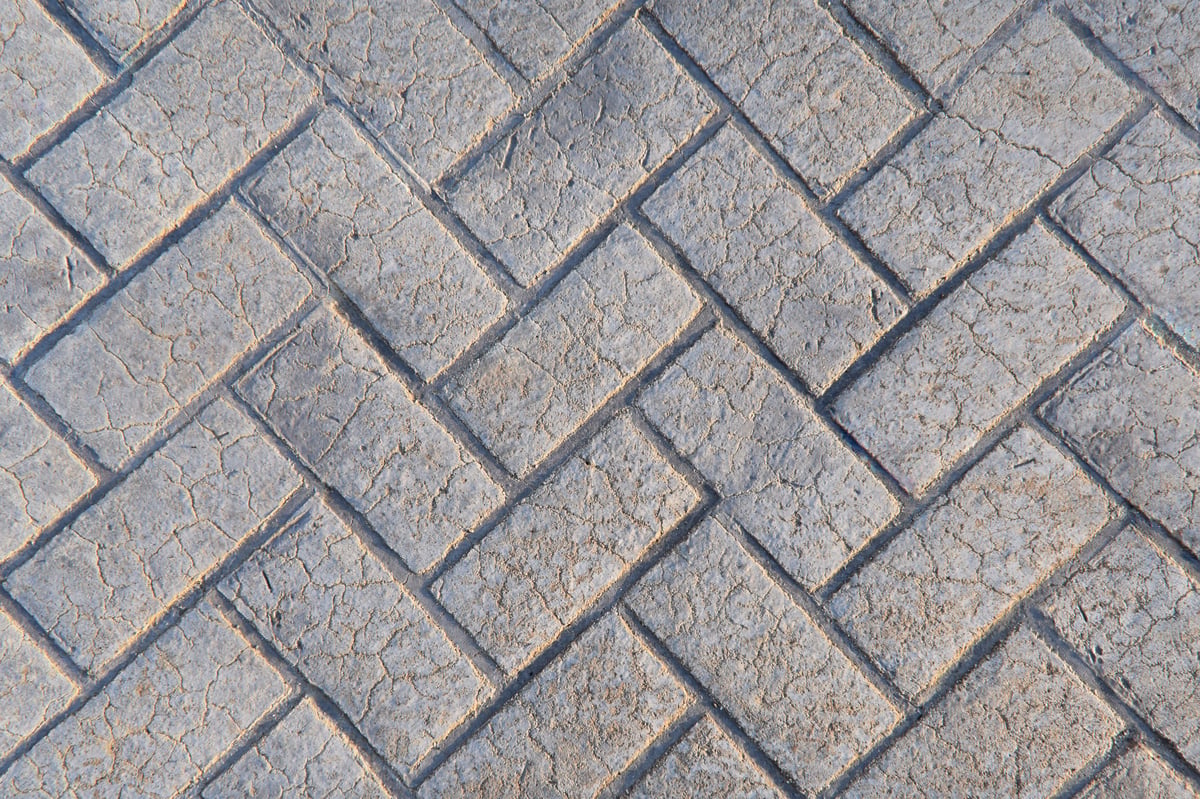 Stamped concrete floor texture with rough and grunge surface
